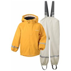 Комплект с полукомбинезоном Didriksons Slaskeman 503732 размер 130, желтый цитрус