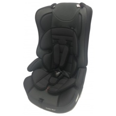 Автокресло группа 1/2/3 (9-36 кг) Мишутка LB 513RF, 01 grey/black Dot