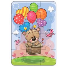 Пазл Дрофа-Медиа Baby Maxi Мишка и воздушные шары (3844), 12 дет.