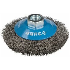 Щетка коническая для УШМ витая стальная проволока 100 мм М14 Зубр профи 35265-100_z02