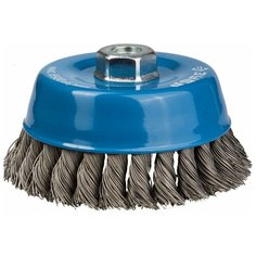 Щетка чашечная для УШМ плетеные пучки стальной проволоки 120 мм М14 Зубр профи 35275-120_z02