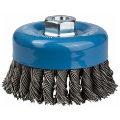 Щетка чашечная для УШМ плетеные пучки стальной проволоки 100 мм М14 Зубр профи 35277-100_z02