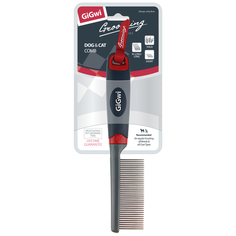 Расческа GiGwi с частыми зубцами Цвет: Серый, Красный