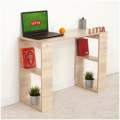 Стол рабочий письменный компьютерный Лайт плюс Дуб сонома 1030х750х400 Letta