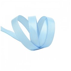 Лента Ideal репсовая в рубчик шир.10мм цв. S351 голубой уп.27,42м