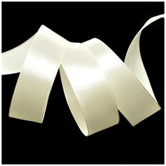 Лента атласная 1 (25мм) цв.3004 св. кремовый IDEAL уп.27,4 м