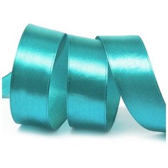 Лента атласная 1 (25мм) цв.3154 сине- зеленый IDEAL уп.27,4 м