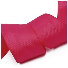 Лента Ideal репсовая в рубчик шир.50мм цв. 187 фуксия уп.27,42м