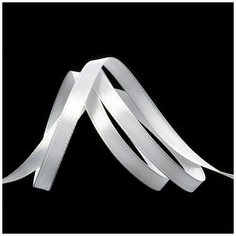 Лента атласная 1/4 (6мм) цв.3001 кипенно- белый IDEAL уп.27,4 м