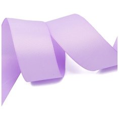 Лента Ideal репсовая в рубчик шир.38мм цв. 430 св. сиреневый уп.27,42м