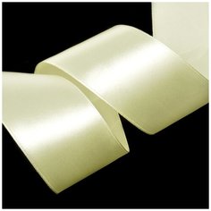 Лента атласная 2 (50мм) цв.3011 св. желтый IDEAL уп.27,4 м