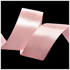Лента атласная 1 1/2 (38мм) цв.3053 св. розовый IDEAL уп.27,4 м