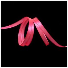 Лента атласная 1/4 (6мм) цв.3080 ярк. розовой IDEAL уп.27,4 м