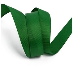 Лента Ideal репсовая в рубчик шир.20мм цв. 587 т. зеленый уп.27,42м