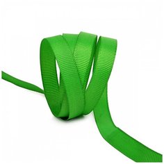 Лента Ideal репсовая в рубчик шир.10мм цв. 579 ярк. зеленый уп.27,42м