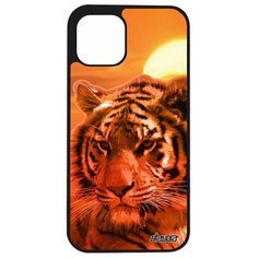 Чехол на смартфон Apple iPhone 12, "Царь тигр" Охота Хищник Utaupia