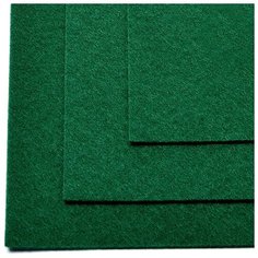 Фетр листовой жесткий IDEAL 1мм 20х30см FLT- H1 уп.10 листов цв.667 т. зеленый