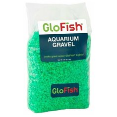 Грунт для аквариума GloFish флуоресцирующий, зеленый 2,268 кг