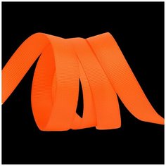 Лента Ideal репсовая в рубчик шир.15мм цв. 668 оранжевый уп.27,42м