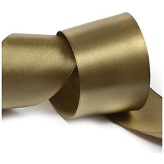 Лента атласная 2 (50мм) цв.4569 хаки IDEAL уп.27,4 м