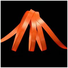 Лента атласная 1/4 (6мм) цв.3070 оранжевый IDEAL уп.27,4 м