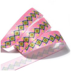 Лента репсовая с рисунком TBY. LDR081 шир.25мм уп.10м Ideal