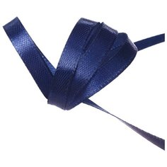 Лента атласная 1/4 (6мм) цв.3165 синий IDEAL уп.27,4 м