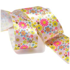 Лента атласная с рисунком TBY. LDA032 шир.38мм уп.10м Ideal