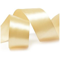 Лента атласная 1 1/2 (38мм) цв.3009 бежевый IDEAL уп.27,4 м