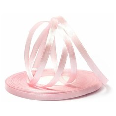 Лента атласная 1/4 (6мм) цв.3053 св. розовый IDEAL уп.27,4 м