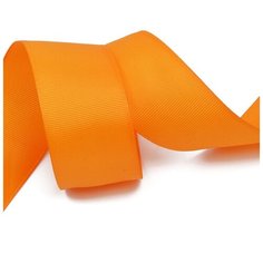 Лента Ideal репсовая в рубчик шир.38мм цв. 668 оранжевый уп.27,42м
