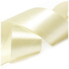 Лента атласная 2 (50мм) цв.3008 бл. песочный IDEAL уп.27,4 м
