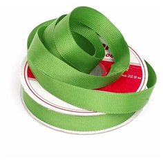 Лента Ideal репсовая в рубчик шир.15мм цв. 579 ярк. зеленый уп.27,42м