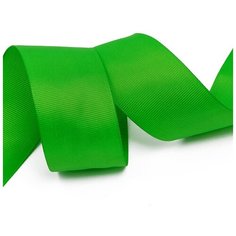 Лента Ideal репсовая в рубчик шир.38мм цв. 579 ярк. зеленый уп.27,42м