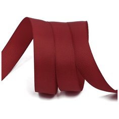 Лента Ideal репсовая в рубчик шир.20мм цв. 260 бордовый уп.27,42м