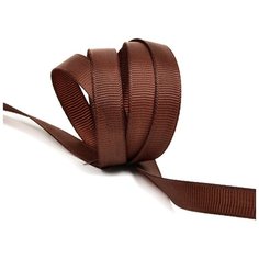 Лента Ideal репсовая в рубчик шир.10мм цв. 855 коричневый уп.27,42м
