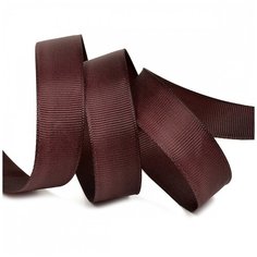 Лента Ideal репсовая в рубчик шир.20мм цв. S864 бордовый уп.27,42м