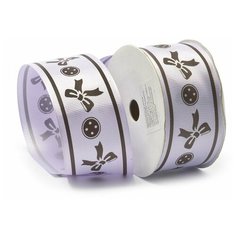 CK-14.4 цв.141 Лента репсовая с рисунком TBY. ЛДР. CK-14.4 шир.4см цв.141 уп.9,14 м Ideal