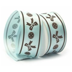 CK-14.2 цв.11 Лента репсовая с рисунком TBY. ЛДР. CK-14.2 шир.4см цв.11 уп.9,14 м Ideal