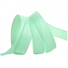 Лента Ideal репсовая в рубчик шир.15мм цв. F199 мятный уп.27,42м