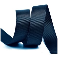 Лента Ideal репсовая в рубчик шир.20мм цв. 374 т. синий уп.27,42м