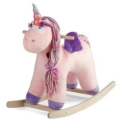 Качалка мягкая Тутси "Единорог "Эльза" (розовый, 10 фраз, музыка) 689-2020