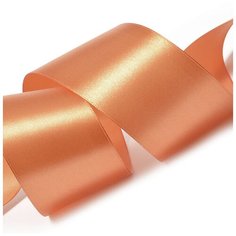 Лента атласная 2 (50мм) цв.3072 т. морковный IDEAL уп.27,4 м