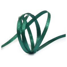 Лента атласная 1/8 (3мм) цв.3045 изумрудный IDEAL уп.100 м