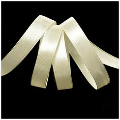 Лента атласная 1/2 (12мм) цв.3004 св. кремовый IDEAL уп.27,4 м