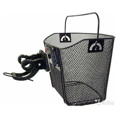 Корзина передний 35х25х25/22см быстросъемная д/руля 25,4/31,8мм сталь черная CLIP ON VENTURA Acme