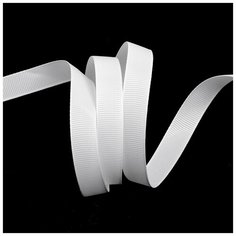 Лента Ideal репсовая в рубчик шир.12мм цв. 029 (001) белый уп.27,42м