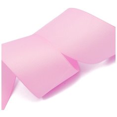 Лента Ideal репсовая в рубчик шир.50мм цв. 148 (034) холод. розовый уп.27,42м