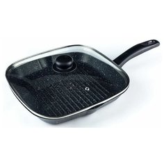 Сковорода- гриль CAStA ГТ26- ГРК- М- KP 26х26 см с крышкой (черный)