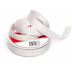 Лента Ideal репсовая в рубчик шир.15мм цв. 007 св. серый уп.27,42м